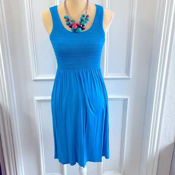 Perfect summer dress from Remain bright blue size small - Picture 1 of 5